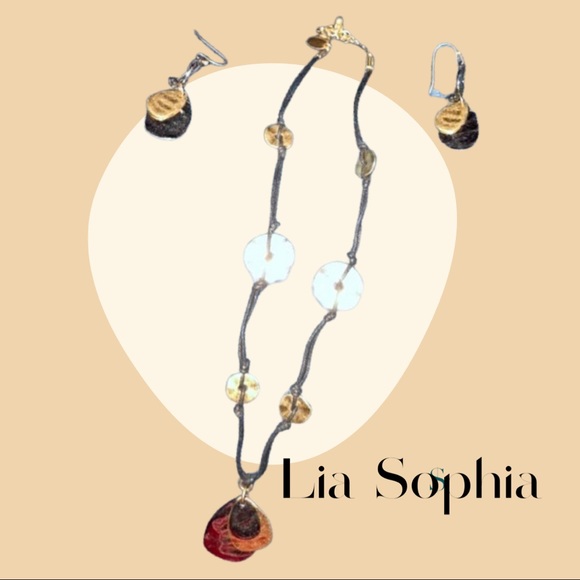 Lia Sophia necklace and earrings - Picture 1 of 1